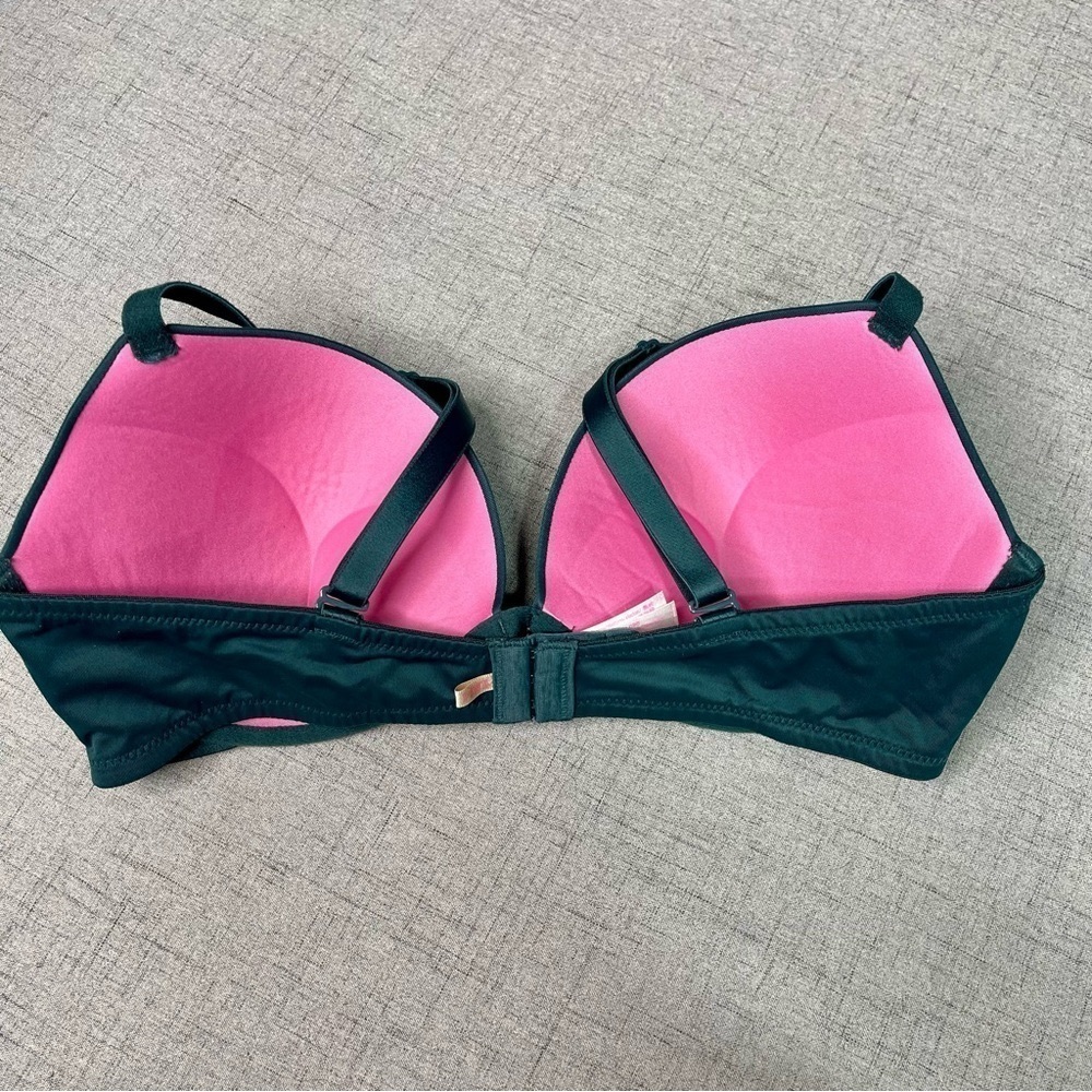 Victoria’s Secret Wear Everywhere Super Push Up Bra Green 36D - Picture 7 of 11
